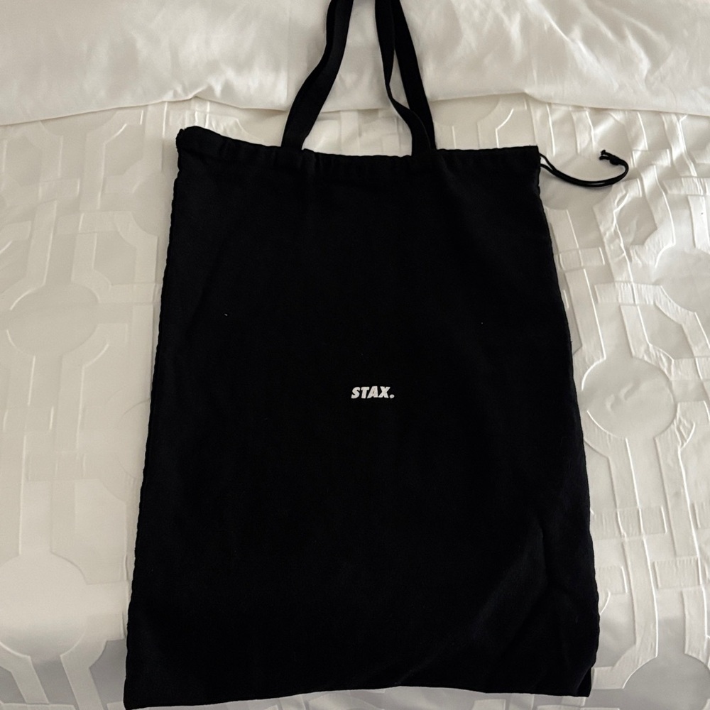 STAX Black Tote Bag